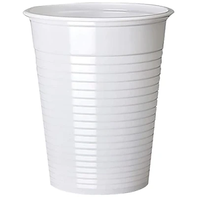 Image of MyCafe Plastic Cups White 7oz (Pack of 1000) DVPPWHCU01000V