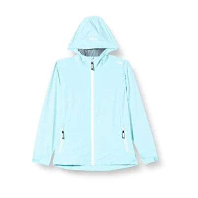Image of CMP Kid G Jacket Fix Hood, Waterfall, 116