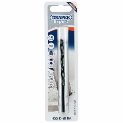 Image of Draper 6.8mm HSS Twist Drill for 8 x 1.25 Taps