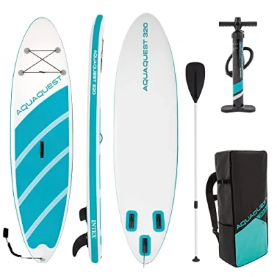 Image of Intex Aqua Quest 320 Sup Inflatable Paddleboard for Adults up to 150kg, Multi coloured
