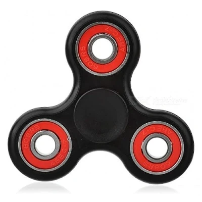 Image of Christmas Concepts® Exclusive Black &amp; Red Fidget Hand Spinner Stress Reducer, Relief, Autism Spin Time 1 3 Minutes