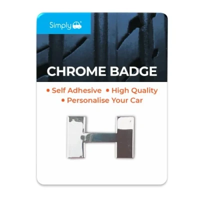 Image of 81x &#039;H&#039; Simply Chrome Badge CB08