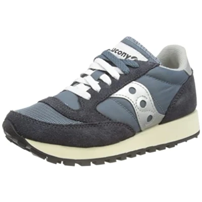 Image of Saucony Jazz Original Vintage Trainers Blue Navy Silver Mens