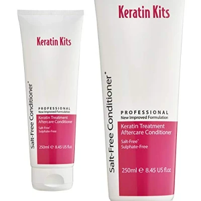Image of Keratin Kits Pro Pure Salt &amp; Sulfate Free (No SLS, SLE, ALSS) NEW FORMULATION, Aftercare Conditioner for Extensions to Prolong Treatments 250ml, Vegan.