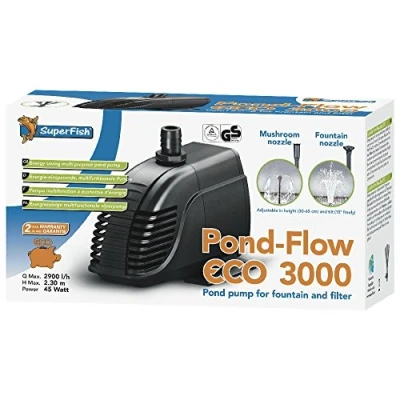 Image of Superfish Pond Flow eco 3000 Fountain Pump 676025/2531, 1 Count (Pack of 1)