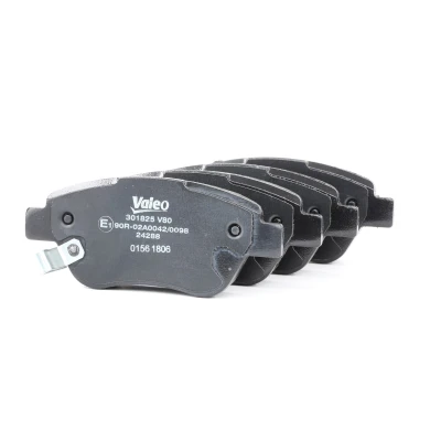 Image of 71770082 Brake pad set VALEO 301825 FIRST Front Axle incl. wear warning contact with anti squeak plate VAUXHALL: Corsa Mk3, Adam