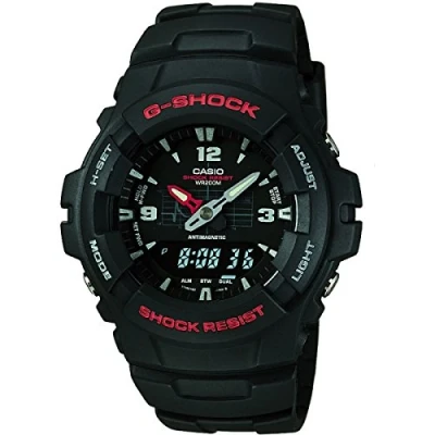 Image of Casio G SHOCK 100 1BVMUR Mens Combi Resin Strap Watch