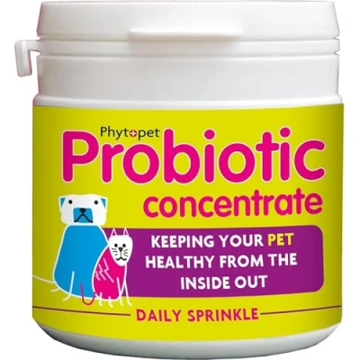 Image of Phytopet Probiotic Concentrate Vetanary supplement Digestive, Immune &amp; Metabolic Support No Fillers For Dogs, Cats, Horses, Pets 100g