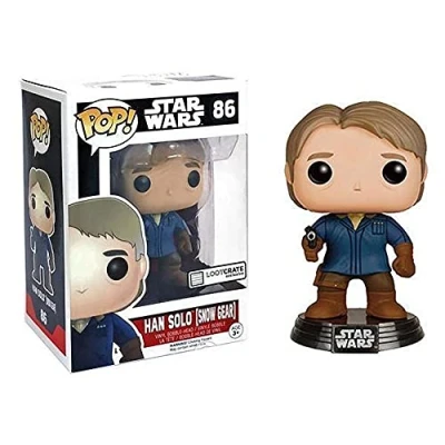 Image of Star Wars 6562 &quot;POP! Bobble E7 TFA Han Solo Snow Gear&quot; Figure