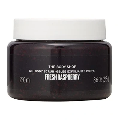 Image of The Body Shop Fresh Raspberry Gel Scrub vegan Fruity, pulpy texture smoothing, softening exfoliation 250ml