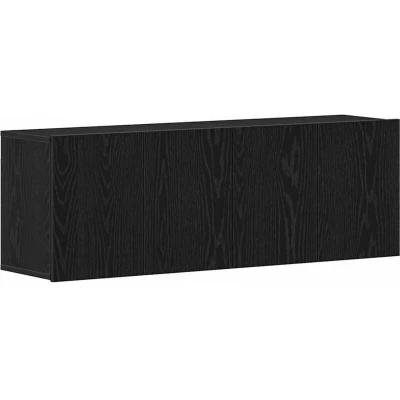 Image of vidaXL TV Cabinets 2 pcs Black Oak 120x30x41 cm Engineered Wood