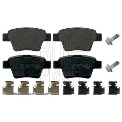 Image of 1611457280, 1617272480, 425325, 425399, 425440 Brake pad set BLUE PRINT ADP154226 Rear Axle with fastening material attachment