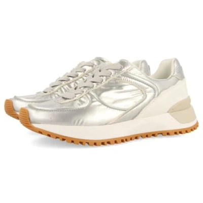 Image of GIOSEPPO Women&#039;s Nabbe Sneaker, Metallic Silver, 4.5 UK