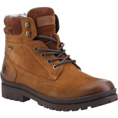 Image of Hush Puppies Women&#039;s Annay Fashion Boot, Camel, 7 UK
