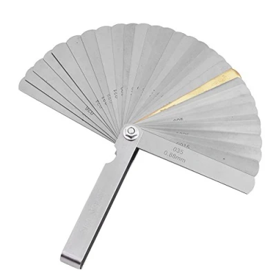 Image of VGEBY1 Guitar Gauge Set，30 Pcs Blade Master Feeler Measuring Tool Rocker String Height for Luthier