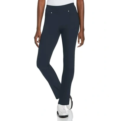 Image of PGA TOUR Women&#039;s Pull on Golf Pant with Tummy Control (Size X Small xx Large), Black Iris, 3X Plus