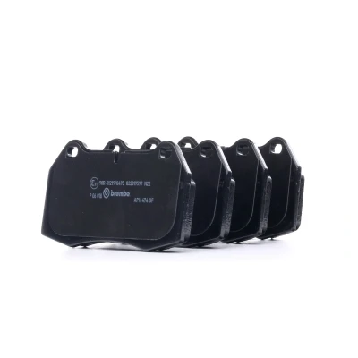 Image of 380201039, 380201044 Brake pad set BREMBO P 06 018 prepared for wear indicator without accessories BMW: 8, 7, MASERATI: 4200 GT Coupe, 3200 Coupe