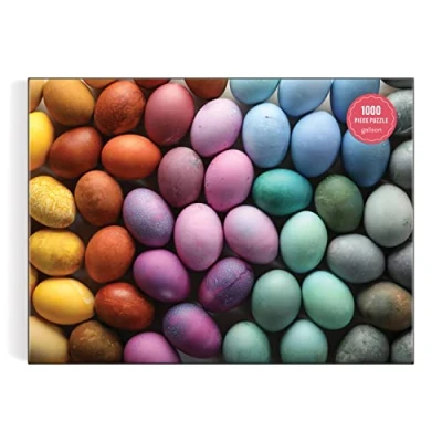 Image of Galison 9780735378155 Prismatic Eggs Jigsaw Puzzle, Multicoloured, 1000 Pieces