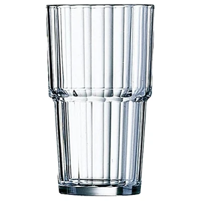 Image of Arcoroc ARC 61698 Norvege Tumbler, Water Glass, Juice 320 ml, Transparent, Set of 6