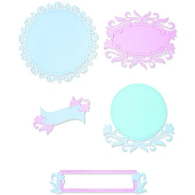 Image of Sizzix Thinlits Die Set 8PK Flourish Frames by Lisa Jones, 665803, Multicolor, One Size