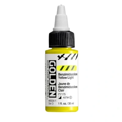 Image of Golden High Flow, 1 Ounce Bottle, Benzimidazolone Yellow Light (8554 1)