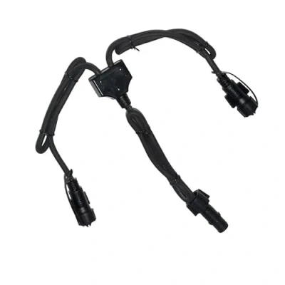Image of Festive Lights ConnectPro Lighting Accessories Connectable Outdoor Waterproof Rubber Cable (Y Cord Connector, Black)
