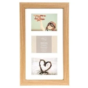 Image of Oxford 3 Multi Aperture Frame Photos Picture Wall Family Rules Collage Photo 26x43cm