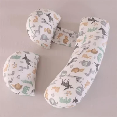 Image of WQU Pregnancy Pillow for Sleeping, Maternity Pregnant Women, Body Support Back,HIPS, Legs, Belly,Detachable and Adjustable Cotton Cover(Animal)
