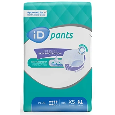 Image of Ontex ID Pants Plus x Small Pack of 4 14 Pads