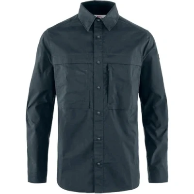 Image of Fjallraven Men&#039;s Abisko Trail Shirt LS M, Dark Navy, M