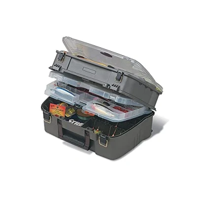 Image of PLANO Guide Series Satchel,Double Sided tackle box, fishing Equipment Storage compact satchel, perfect to store Lures, Hardbaits, Softbaits other