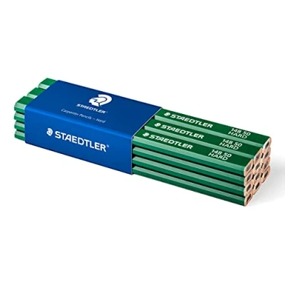 Image of STAEDTLER 148 50 Hard Carpenters Pencil, 6H, Pack of 12