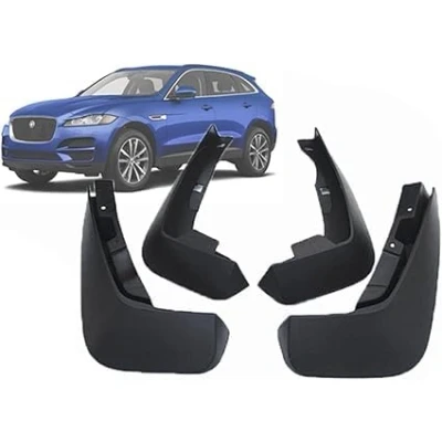 Image of 4 Pcs Car Mud Flaps for Jaguar F PACE 2016 2024, Front Rear Splash Guards Wheel Protection Splashproof Mudguards Accessories