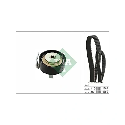 Image of 1760650, 1761082, 1765052, 2121996, 2272856 Timing belt kit INA 530 0701 10 116 FORD: FOCUS 3, FIESTA 6, C Max 2