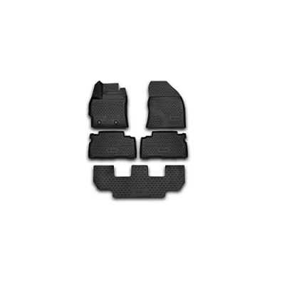 Image of Element EXP.NLC.3D.48.61.210k 3D Rubber Floor Mats for Toyota Verso 2013 5 Pieces, Black
