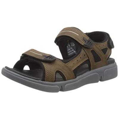 Image of Hush Puppies Men&#039;s Castro Sandal Sport, Brown, 11 UK