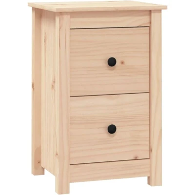 Image of vidaXL Bedside Cabinet 40x35x61.5 cm Solid Wood Pine