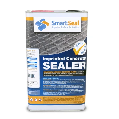 Image of Smartseal Imprinted Concrete Sealer SILK/WET LOOK Easy To Apply Driveway Durable Protection Outdoor for Patterned Driveways and Patios (4 x 5 Litre)