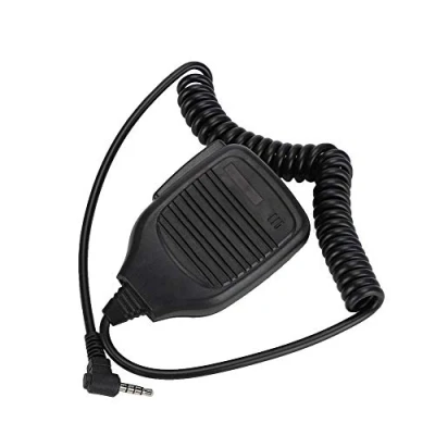 Image of Handheld Speaker Mic,3.5mm Walkie Talkie Shoulder Microphone with PU wire For Baofeng/Yaesu,Two Way Radio Mic Police,Security Personnel,Driving, Hiking