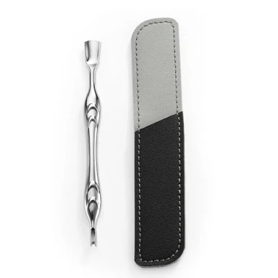 Image of EUZUXU Cuticle Pusher Stainless Steel, 2 in 1 Trimmer Nail Care Tool, Professional Remover Kit, Manicure and Pedicure Tools