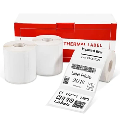 Image of Phomemo 3 Rolls M110 Label,self Adhesive Thermal Label,1.57&quot;x1.18&quot;(40x30mm), of 230 Labels/roll, Compatible with Phommeo M200 M120 M220 M221 Label Maker, Multifunctional