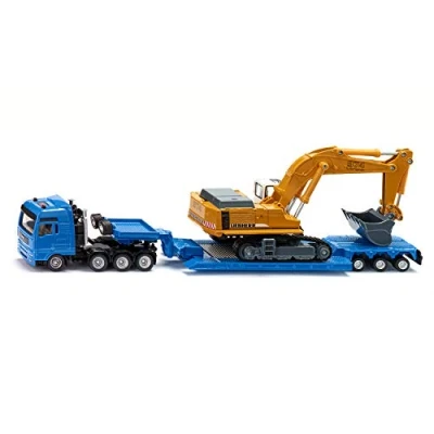 Image of siku 1859, Telescopic Crane Truck, 1:87, Metal/Plastic, Yellow, extension arm