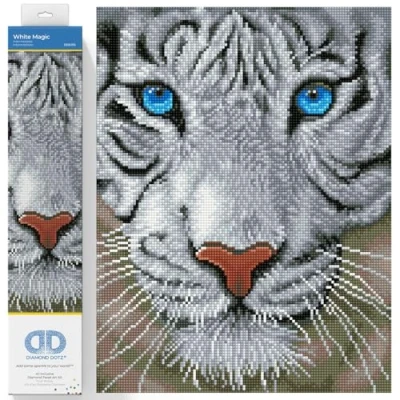 Image of DIAMOND DOTZ Painting, Beginner Kit, White Magic, 34 x 42 cm
