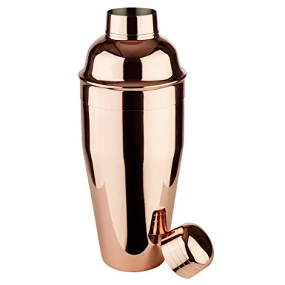 Image of APS cocktail shaker of stainless steel, copper look, diameter 9 cm, height 23 capacity: 0.7 l