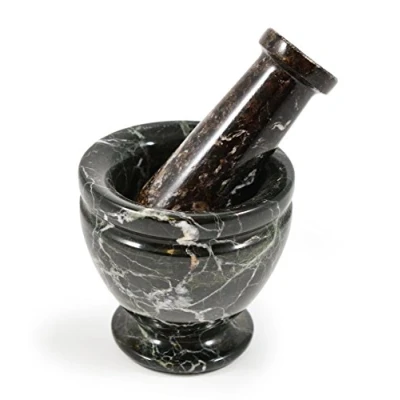 Image of Mini Black Marble Pestle &amp; Mortar