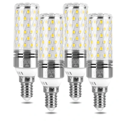 Image of Vicloon E14 LED Corn Bulbs, 4 Pcs Light Bulbs 12W Equivalent to 100W Halogen 3000K Warm White, 1400lm No Flicker Dimmable, AC 175 265V