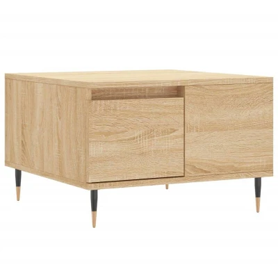 Image of vidaXL Coffee Table Sonoma Oak 55x55x36.5 cm Engineered Wood
