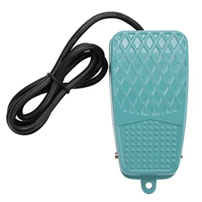 Image of Foot Pedal Switch, Akozon Operated On Off Switch TFS 2 Nonslip Aluminum Alloy Electric Reset Controller AC 250V 10A SPDT