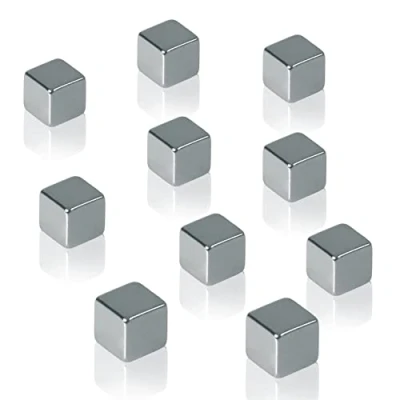 Image of SIGEL BA193 Neodymium magnet, 1 x cm, cube, C5 &quot;strong&quot; (N42), for Glass magnetic Boards, silver, 10 Pieces