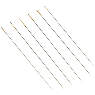Image of Pony Gold Eye Sewing Needles: Beading: Size 10/12